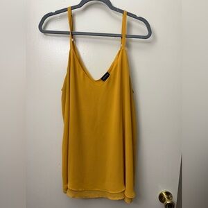 Torrid Yellow Spaghetti Strap Top sheer.